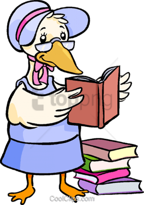 Free Png Mother Goose Reading A Book Png Image With - Mother Goose Png Clipart (480x682), Png Download