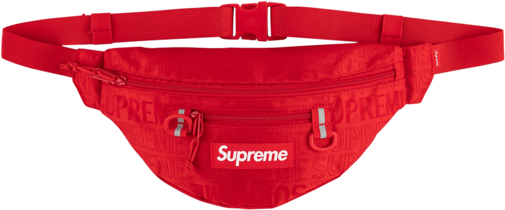 80's Inspired Leather Belt Bag From Gucci - Supreme Clipart (1000x600), Png Download