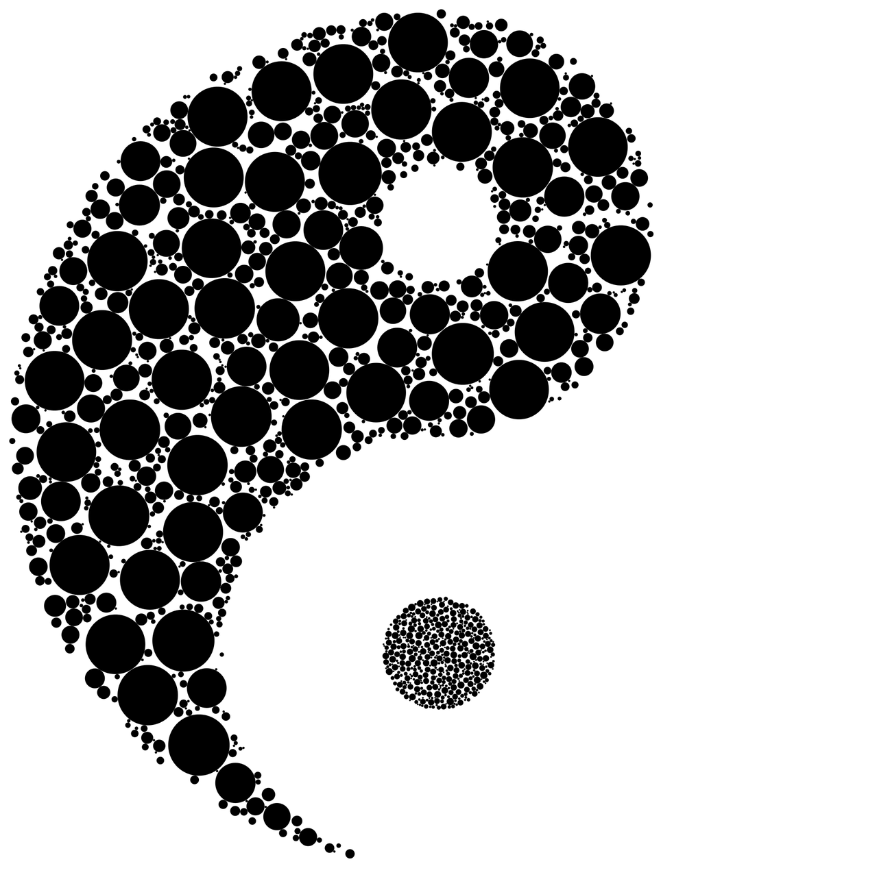 Yin Yang Eastern Asian Png Image - Yin And Yang Acupuncture Clipart (1279x1280), Png Download