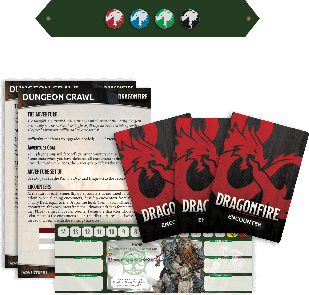 Dungeons & Dragons Dragonfire Deckbuilding - Flyer Clipart (1283x1220), Png Download
