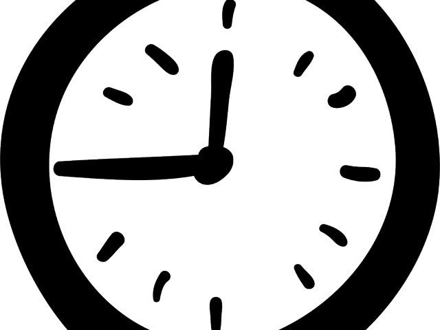 Drawn Clock Clock Hand - Clock Drawing Transparent Clipart (640x480), Png Download