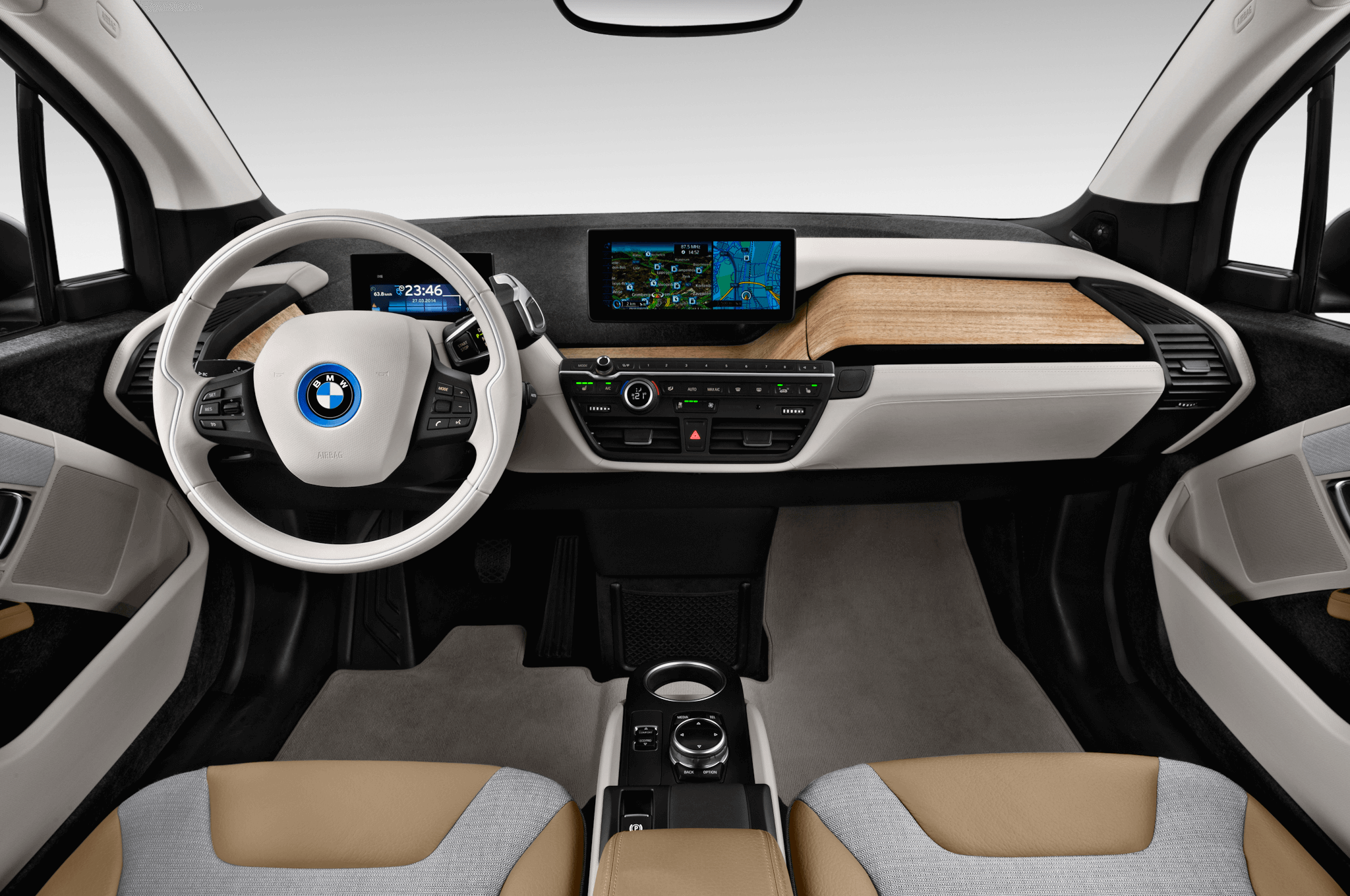 2019-2020 Bmw Electric Car Bmw I3 Range Extender Dashboard - 2015 Bmw I3 Giga World Clipart (2048x1360), Png Download