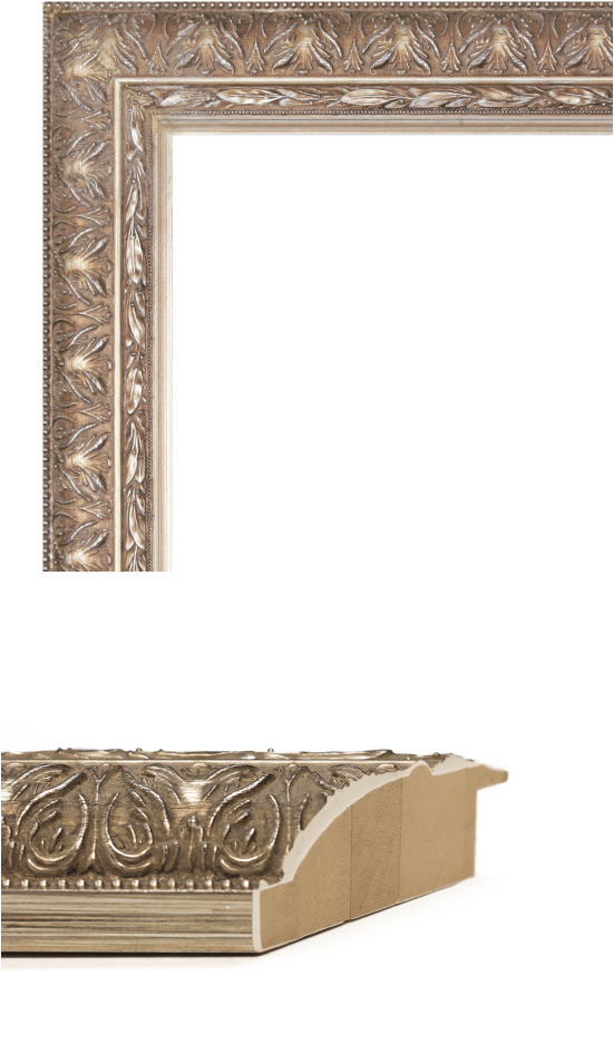 1460 Mirror Frame Sample - Bathroom Clipart (587x1024), Png Download