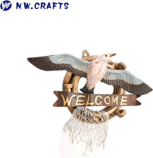 Polyresin Outdoor Lifelike Seagulls Porthole Welcome - Bald Eagle Clipart (700x700), Png Download