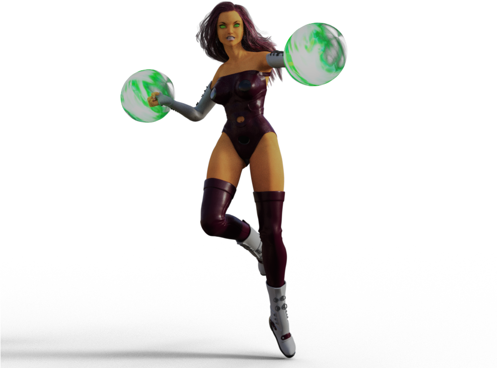 Starfire - Girl Clipart (1000x769), Png Download