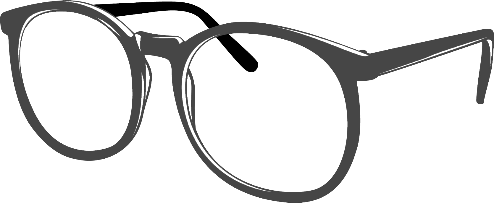 1670 X 687 7 0 - Eyeglasses Clipart Png Transparent Png (1670x687), Png Download
