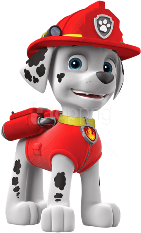 Free Png Paw Patrol Marshall Png Cartoon Png Images - Marshall Paw Patrol Png Clipart (480x781), Png Download