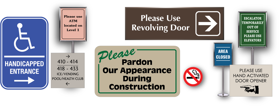 Maintain A Professional Looking Appearance With Custom - Sign Clipart (1100x426), Png Download