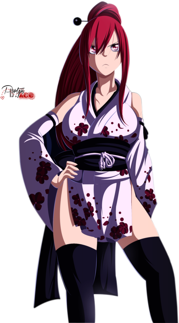 Erza Scarlet - Fairy Tail - Fairy Tail Png Erza Clipart (717x1113), Png Download