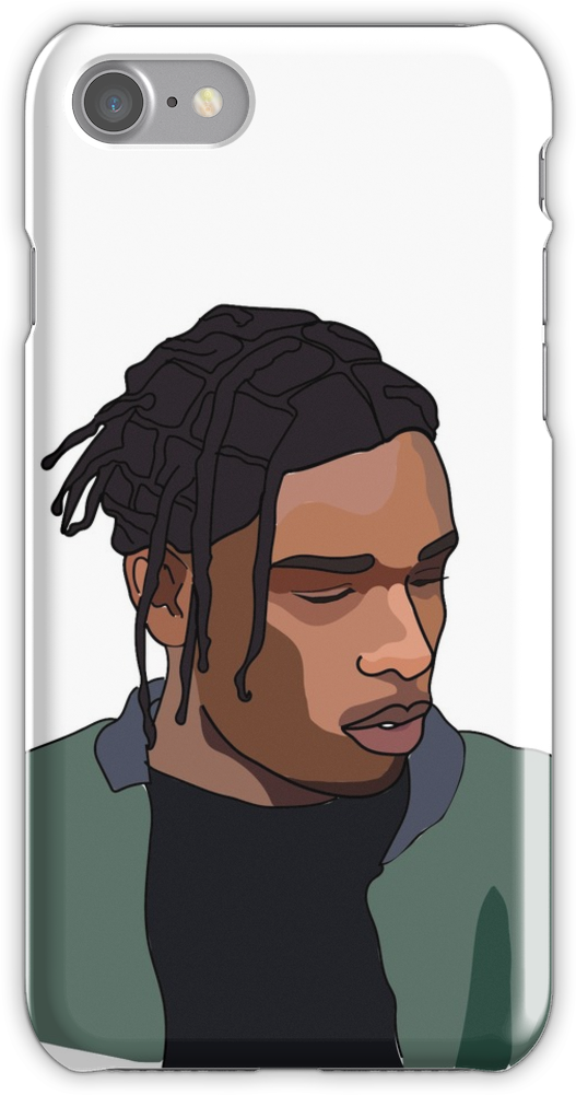 Asap Rocky Illustration Iphone 7 Snap Case - Series Of Unfortunate Events Phone Case Clipart (750x1000), Png Download