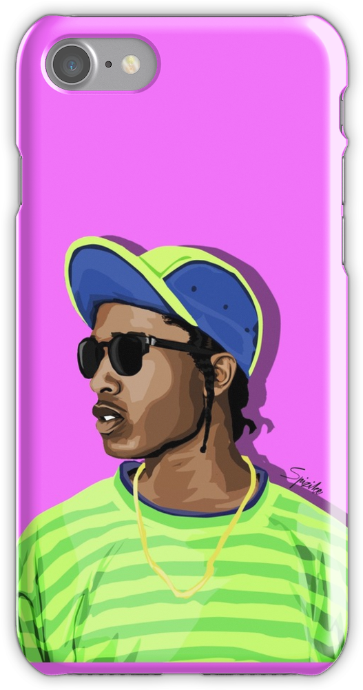 Asap Rocky Iphone 7 Snap Case - A$ap Rocky Clipart (750x1000), Png Download