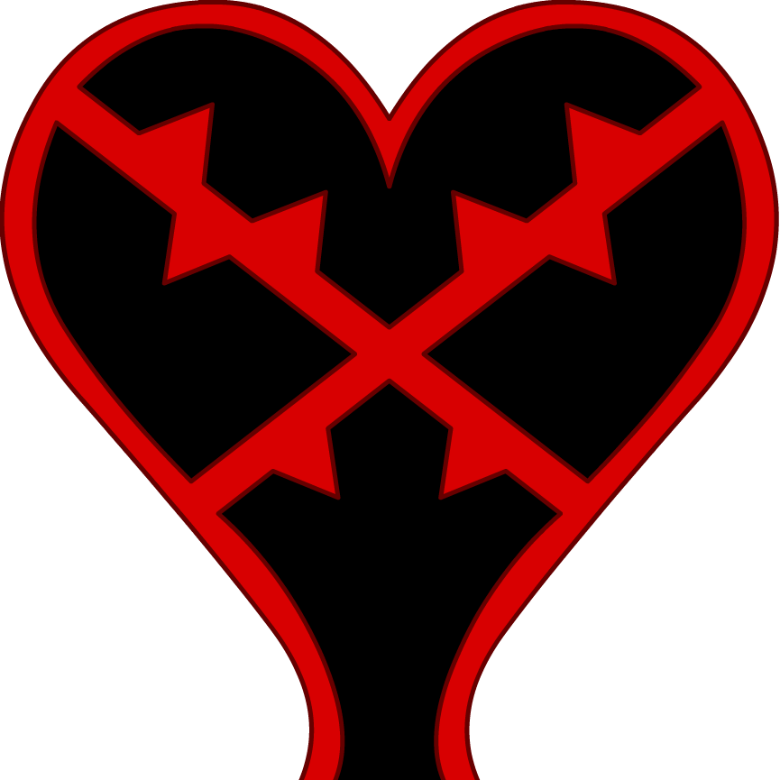Jeremiah Jackson - Kingdom Hearts Heartless Symbol Clipart - Large Size Png...