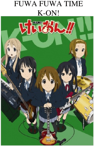 Fuwa Fuwa Time K-on - K Clipart (850x1100), Png Download