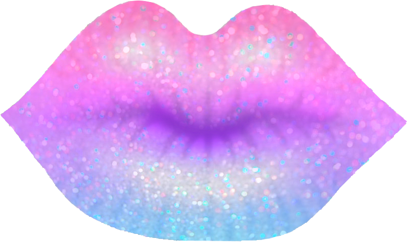 Transparent Glitter Lips~ - Heart Clipart (805x480), Png Download