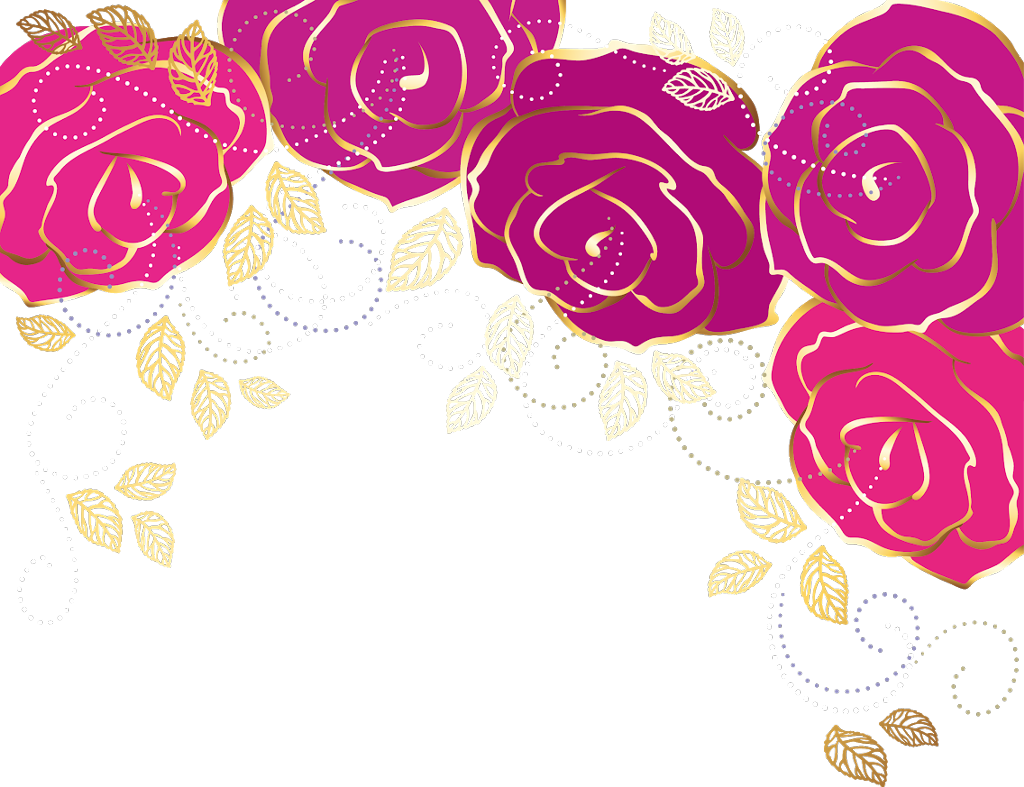 #rose #roses #rosesticker #rosegold #gold #pink #fuchsia - Navy Blue Background Design Clipart (1024x787), Png Download