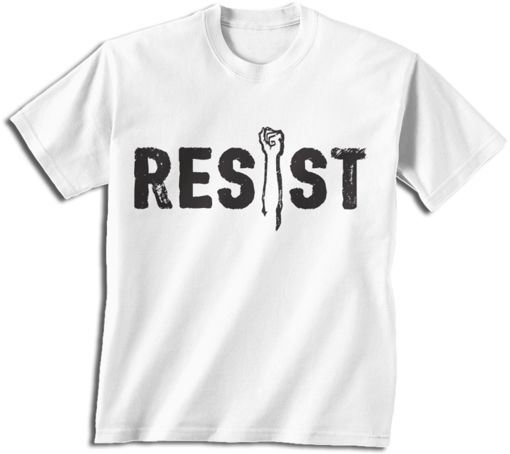Anti Trump Power Fist T-shirt - T Shirt Design Batch Shirt Clipart (726x646), Png Download