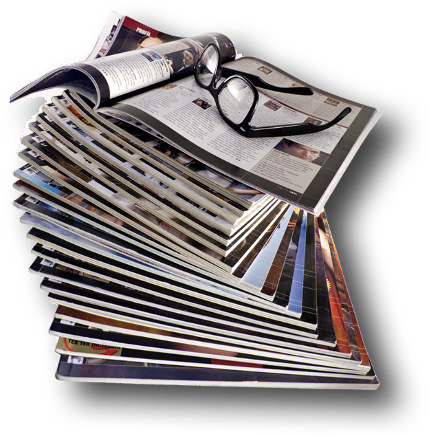 Magazine Png - Pile Stack Of Magazines Png Clipart (700x668), Png Download