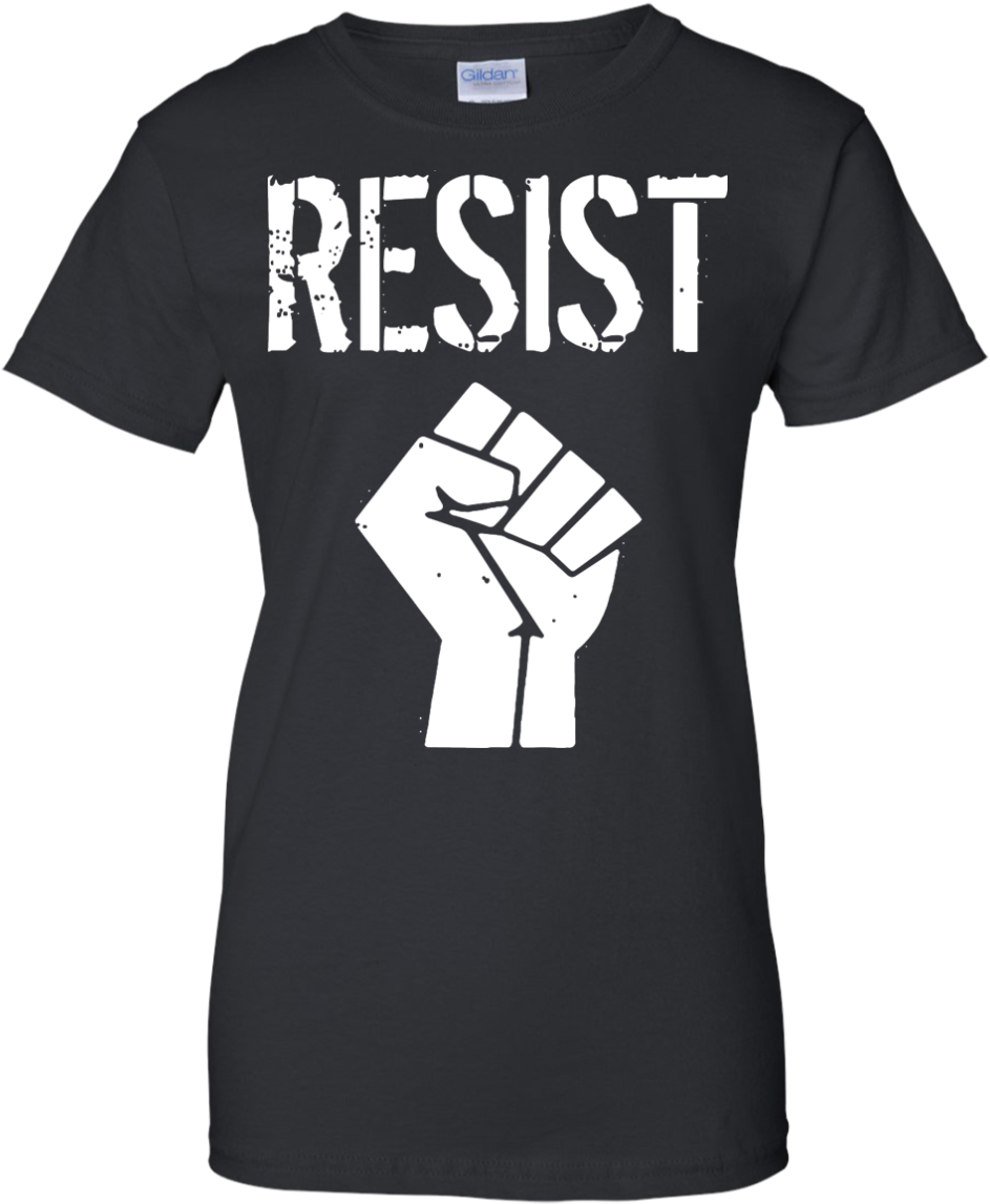 Resist Against Donald Trump Power Fist T Shirt - Tpb T Shirt Clipart ...