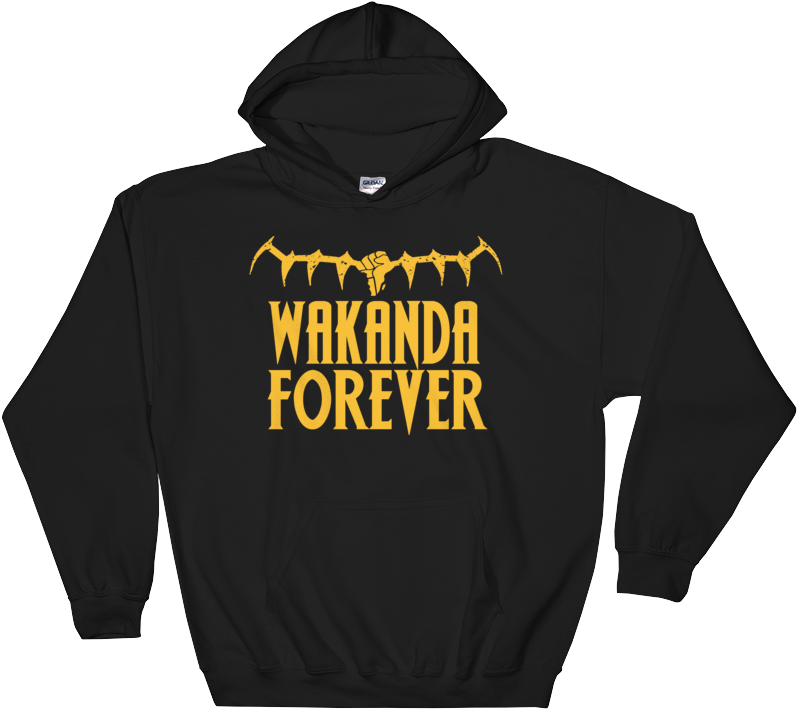 Wakanda Forever Hoodie - Hoodie Clipart (797x709), Png Download