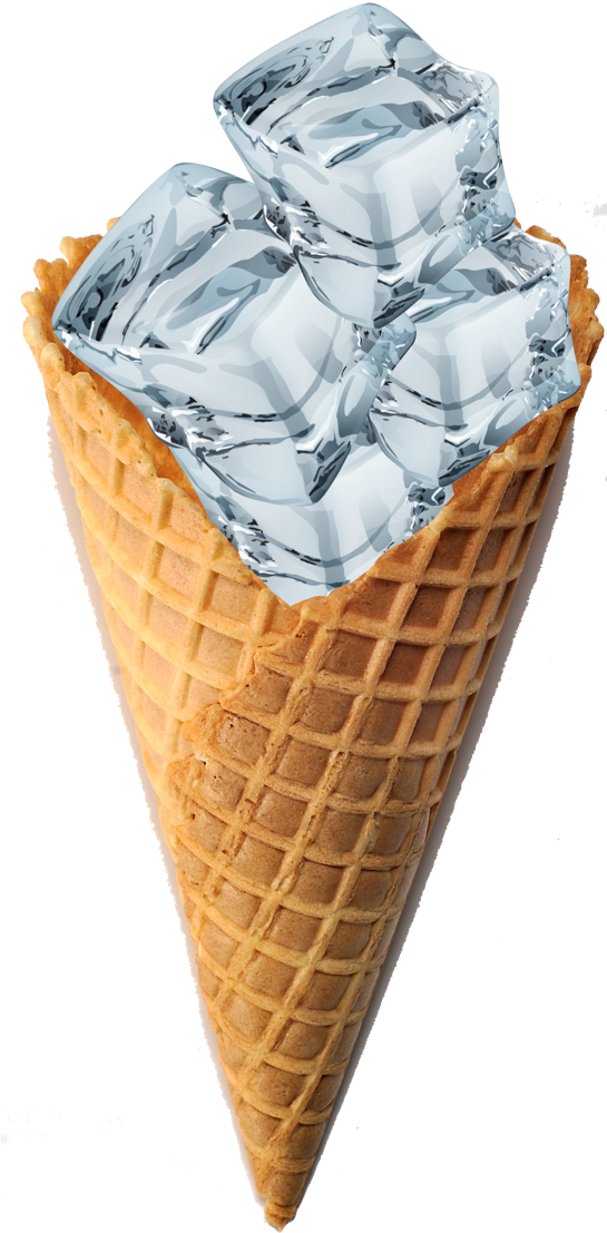 It' S Just A Fucking Waffle Cone Full Of Ice Cubes - Ice Cream Cone Clipart (544x1280), Png Download