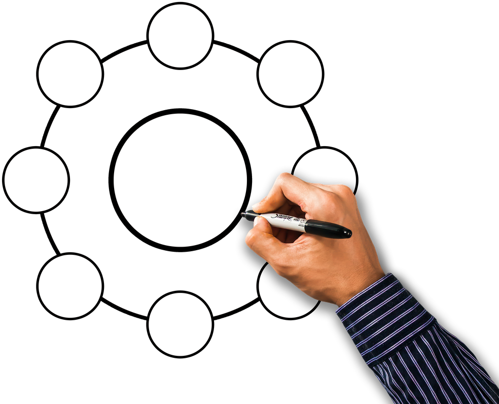 Network Hand Leave Circle Rings Png Image - Circle Clipart (1280x853), Png Download