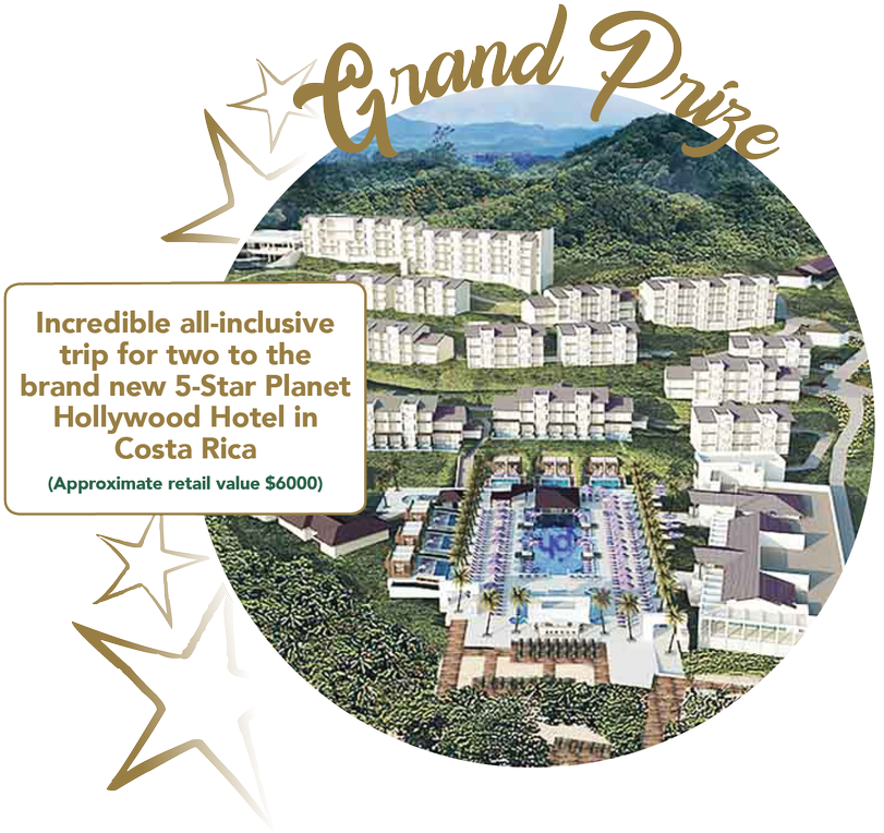 To The New 5-star Planet Hollywood Hotel In Costa Rica - Planet Hollywood Beach Resort Costa Rica Clipart (811x764), Png Download