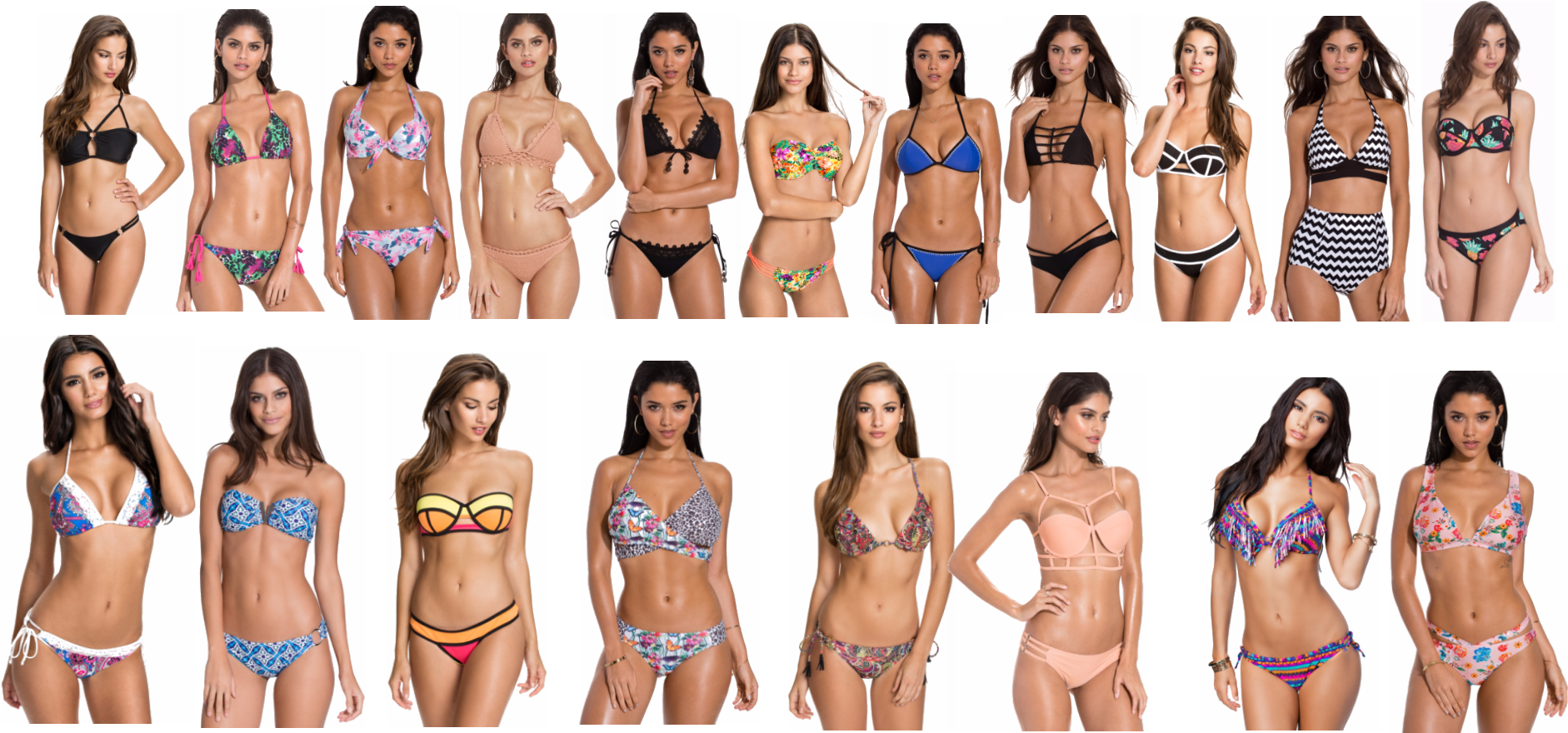 Snyggaste Bikinis Till Beach - Lingerie Top Clipart (1900x949), Png Download