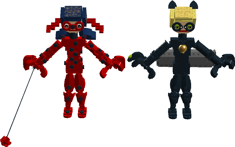 Current Submission Image - Ladybug And Cat Noir Robot Clipart (1126x576), Png Download