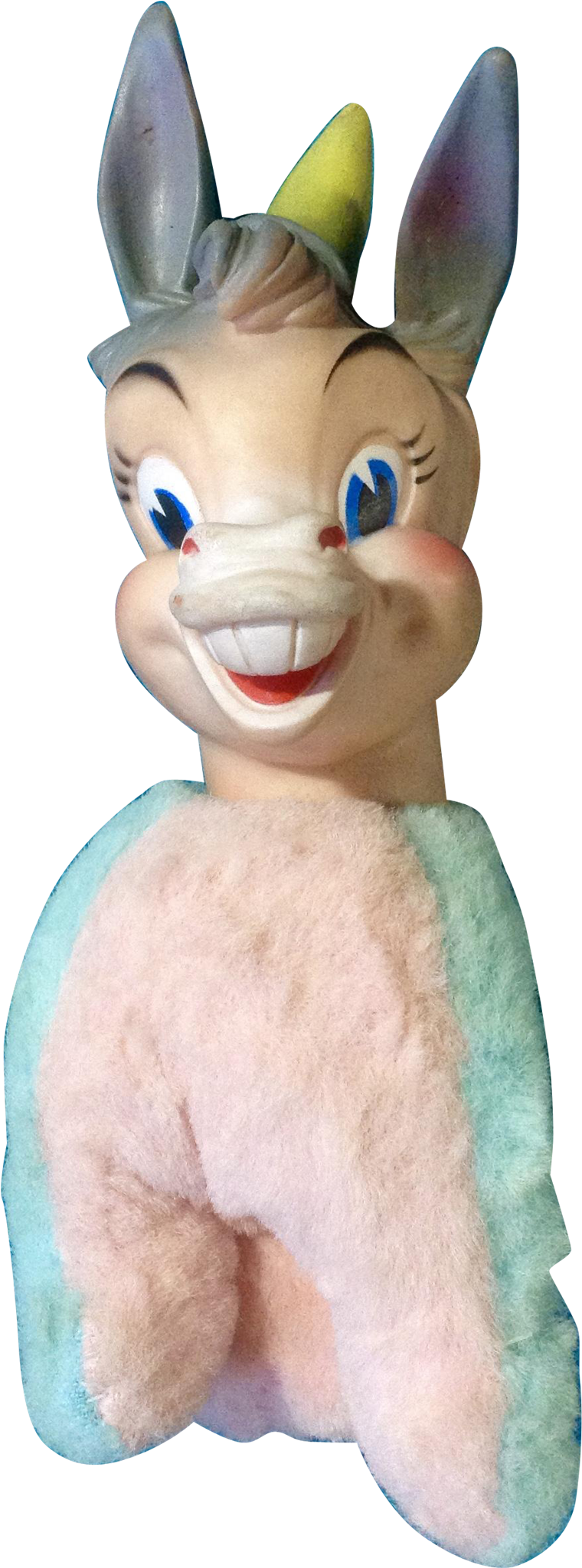 Vintage Rubber Face My Toy Squeak Donkey Stuffed Animal - Plush Clipart (2048x2048), Png Download