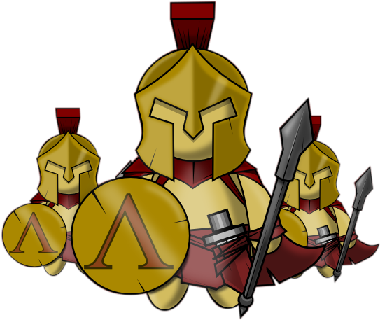 Free - Spartan Soldier Clip Art - Png Download (627x508), Png Download