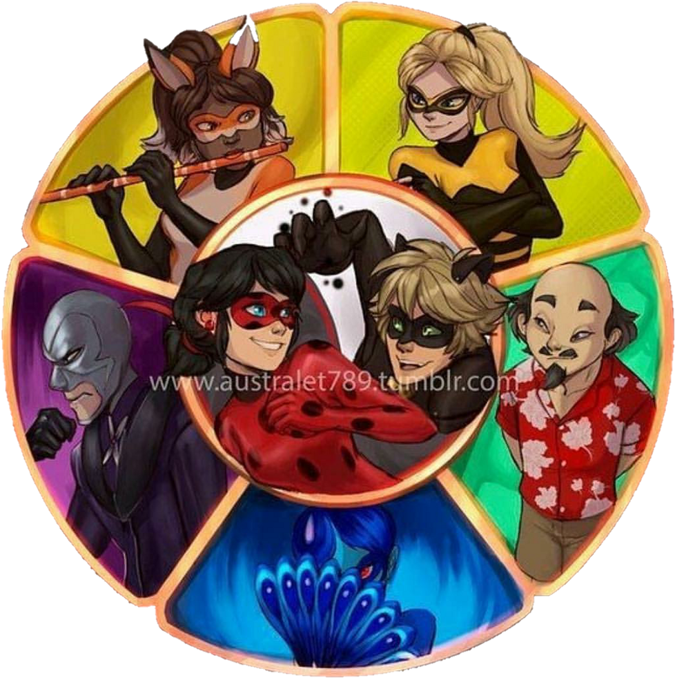 Miraculous Ladybug New Kwami Transformation , Png Download - Ladybug And Cat Noir Heroes Clipart (978x982), Png Download