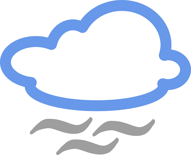 Clip Art Black And White Fog Clipart Foggy Weather - Foggy Weather Symbol - Png Download (640x518), Png Download