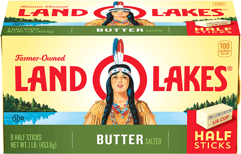 Salted Butter In Half Sticks - Land O Lakes Half Stick Salted Butter Clipart (800x800), Png Download