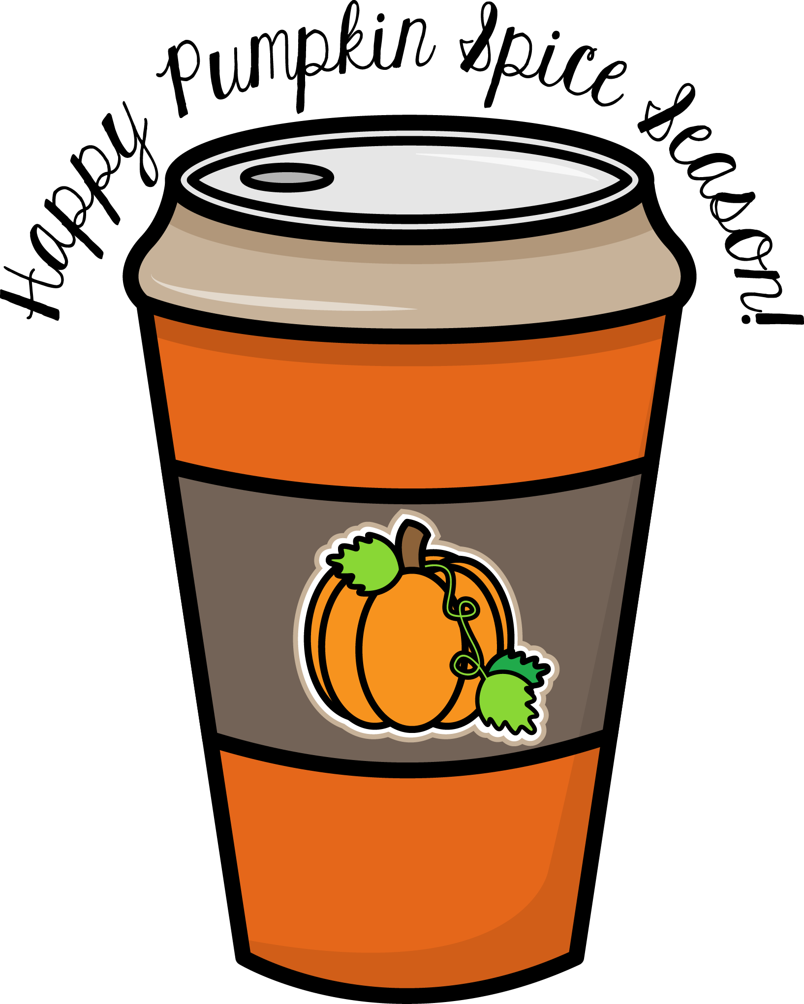 Spices Clipart Spicy - Free Pumpkin Spice Clip Art - Png Download (1634x2041), Png Download