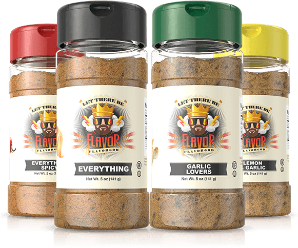 Classic Combo Set - Flavor God Everything Seasoning Clipart (580x580), Png Download