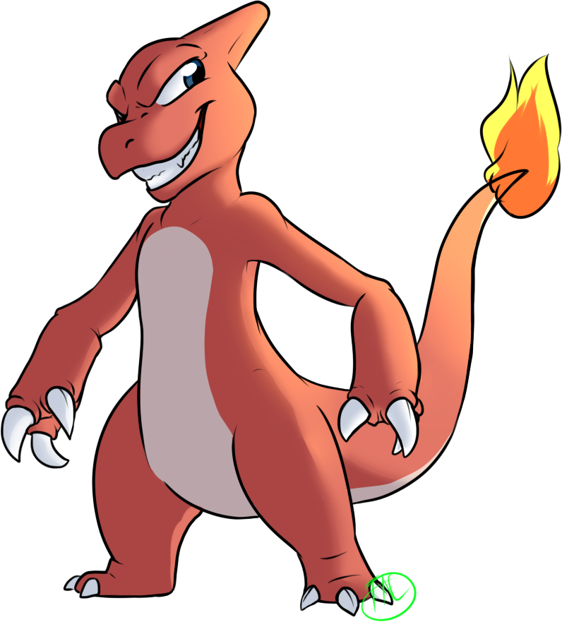 Charmeleon - Cartoon Clipart (796x881), Png Download
