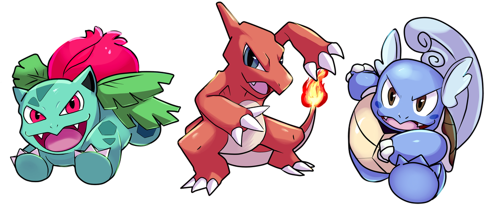 409kib, 1024x439, Ivysaur Charmeleon Wartortle Charms - Charmeleon Wartortle Clipart (1024x439), Png Download