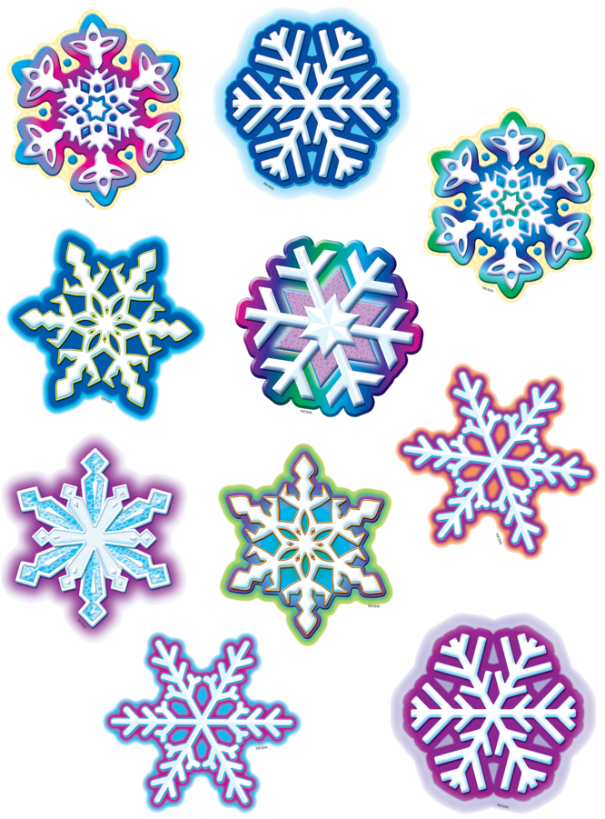 Tcr 5243 Snowflake Cutouts - Teacher Created Clipart (900x900), Png Download
