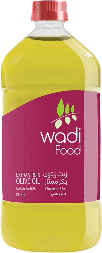 Extra Virgin Olive Oil 2l Plastic Bottle - Wadi Food Clipart (812x941), Png Download