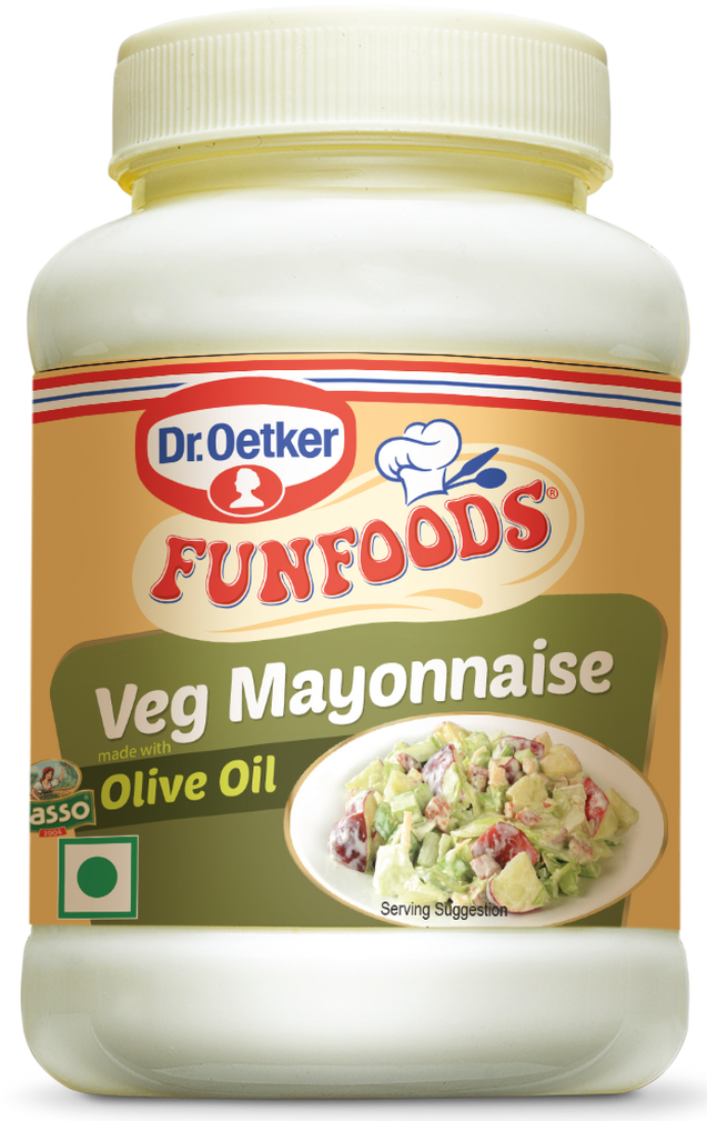 Dr Oetker Mayonnaise Garlic Clipart (636x1029), Png Download