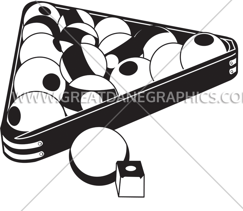 Balls Rack Production Ready Artwork For T - Pool Balls Rack Drawing Clipart (825x714), Png Download