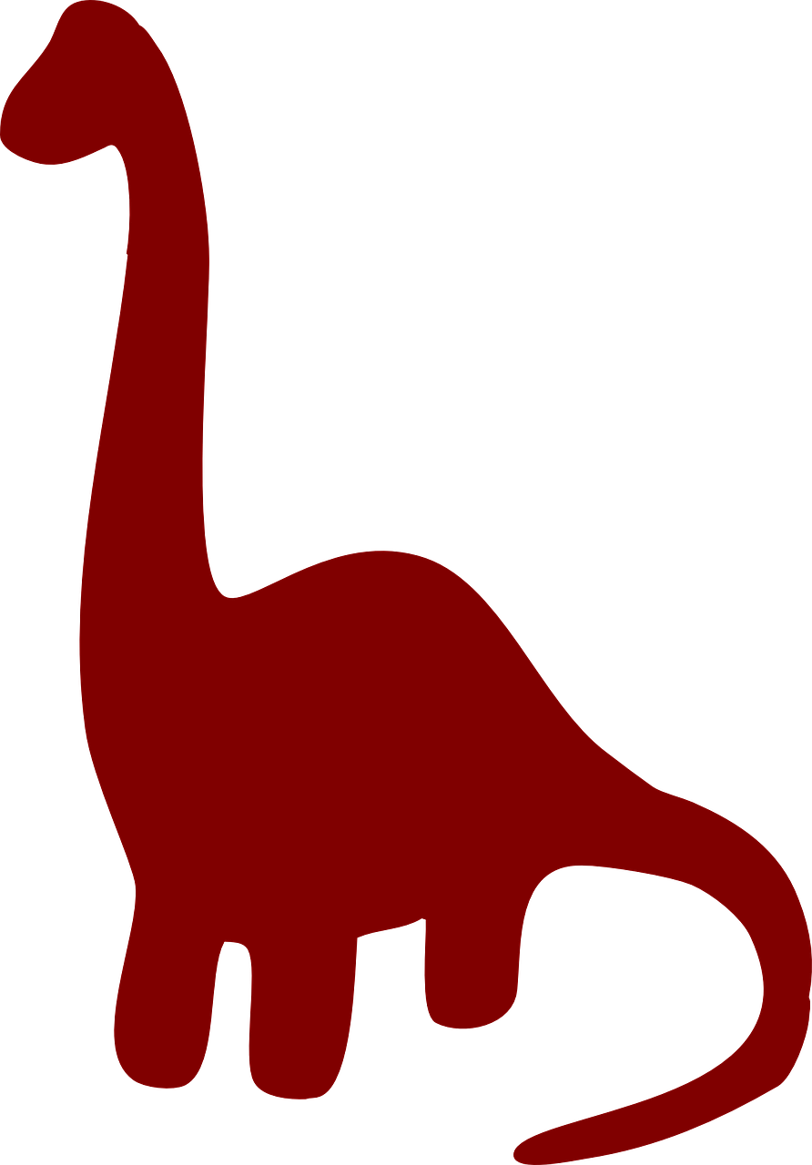 Vector - Long Neck Dinosaur Clipart - Png Download (892x1280), Png Download