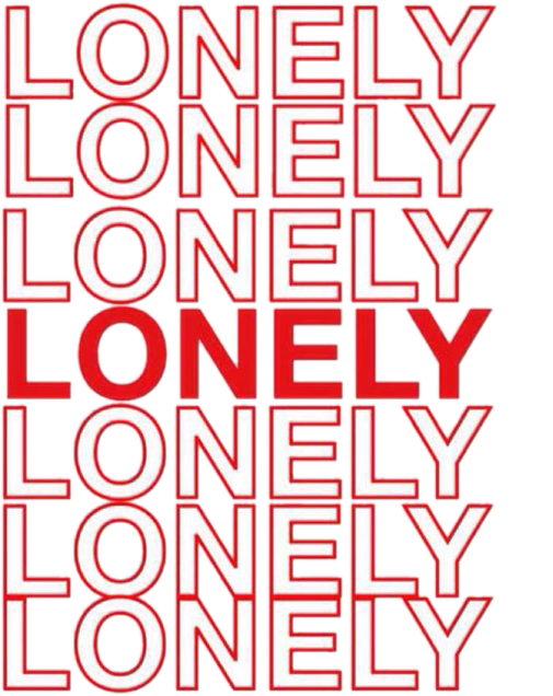 Tumblr Aesthetic Alone Text Red Sad Freetoedit - Carmine Clipart (505x636), Png Download