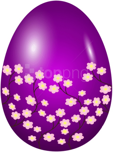 Free Png Download Easter Spring Egg Purple Png Images - Portable Network Graphics Clipart (480x646), Png Download