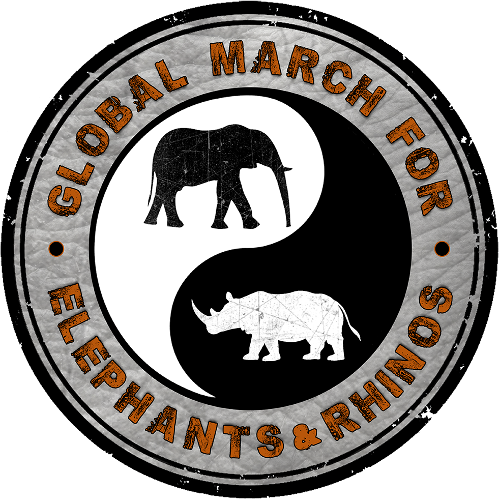 Global March For Elephants And Rhinos Clipart (1000x998), Png Download