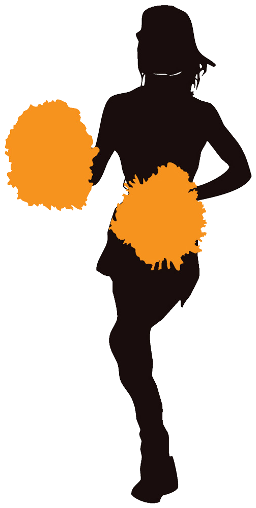 Cheerleaders Png Clipart (600x1100), Png Download