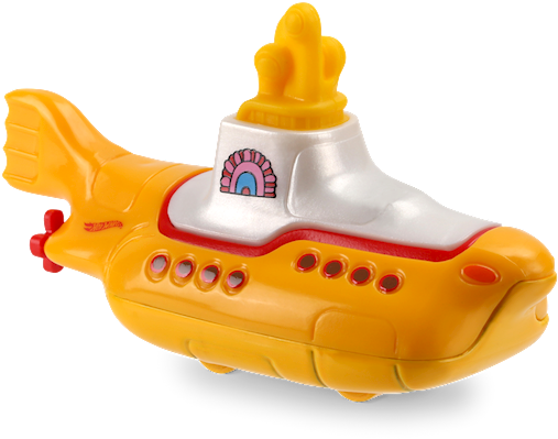 The Beatles Yellow Submarine - Yellow Submarine Bathtub Toy Clipart (892x407), Png Download