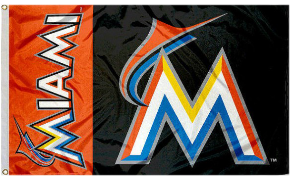 Miami Marlins Flag - 2017 Miami Marlins Logo Clipart (600x600), Png Download