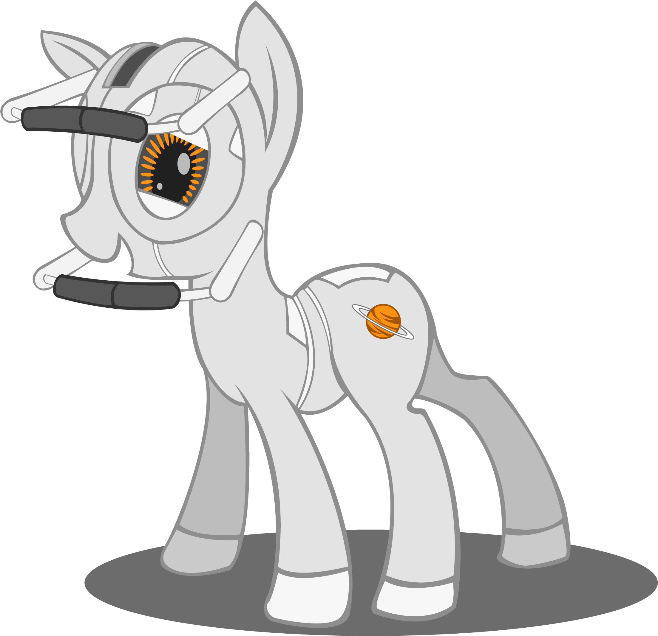 Portal 2 Space Personality Core - Portal 2 Poney Core Clipart (2332x2320), Png Download