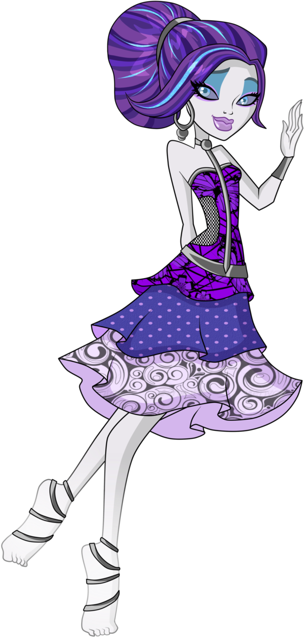 Monster High Spectra Monster High Spectra Monster High - Cartoon Clipart (598x1252), Png Download